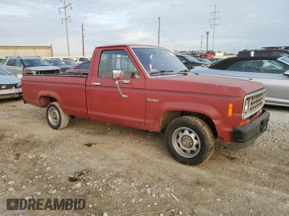 1986 Ford Ranger with VIN 1FTCR10T8GUC40869, listed as a Copart auction lot 77768834 with 53,848 mi miles and Salvage Title. Bid and sale history available at DreamBid. Image 4.