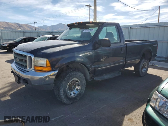 1999 Ford F-250 with VIN 1FTNF21S1XED16309, listed as a Copart auction lot 77267764 with 216,158 mi miles and Clean title. Bid and sale history available at DreamBid. Image 1.