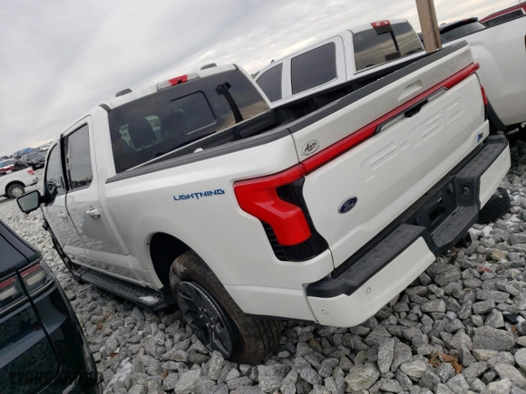 2023 Ford F-150 Lightning Pro with VIN 1FTVW1EV7PWG46982, listed as a Copart auction lot 41770635 with 0 mi miles and Salvage Title. Bid and sale history available at carsss.com. Image 2.