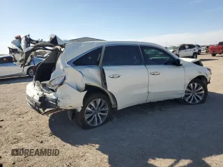2016 Acura MDX w/Tech with VIN 5FRYD4H44GB038024, listed as a Copart auction lot 49972695 with 0 mi miles and Salvage Title. Bid and sale history available at carsss.com. Image 3.