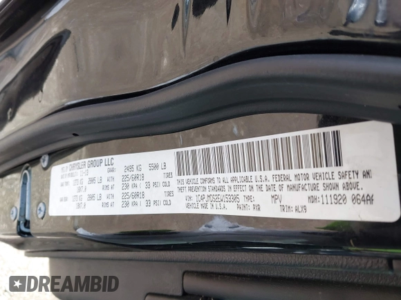 2014 Jeep Cherokee Limited with VIN 1C4PJMDS2EW153305, listed as a IAAI auction lot 41908007 with 88,015 mi miles. Bid and sale history available at carsss.com. Image 9.