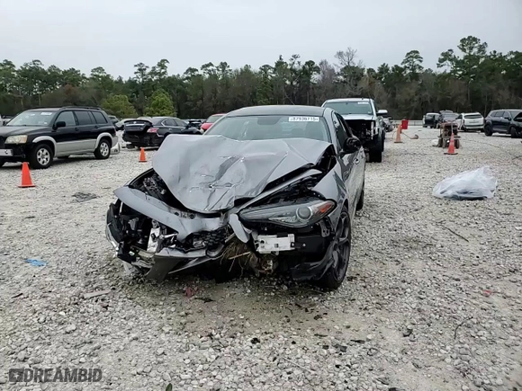 2019 Alfa Romeo Giulia with VIN ZARFAMANXK7609850, listed as a Copart auction lot 87936715 with 0 mi miles and Salvage Title. Bid and sale history available at carsss.com. Image 13.