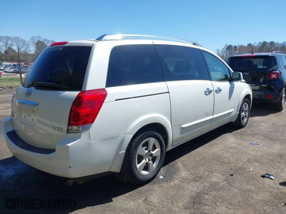 2007 Nissan Quest with VIN 5N1BV28U57N119426, listed as a IAAI auction lot 41822986 with 196,097 mi miles. Bid and sale history available at carsss.com. Image 4.