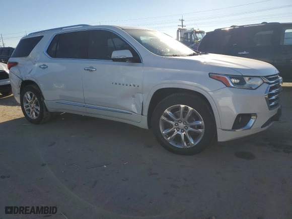 2018 Chevrolet Traverse High Country with VIN 1GNEVKKW0JJ139343, listed as a Copart auction lot 87722385 with 128,143 mi miles and Salvage Title. Bid and sale history available at carsss.com. Image 4.