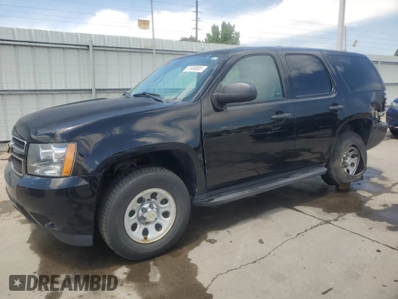 2013 Chevrolet Tahoe Commercial with VIN 1GNSK2E02DR342419, listed as a Copart auction lot 57908885 with 76,486 mi miles and Salvage title. Bid and sale history available at DreamBid. Image 1.