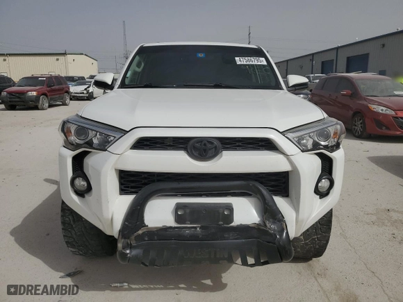 2017 Toyota 4Runner SR5 with VIN JTEZU5JR0H5153588, listed as a Copart auction lot 47586795 with 0 mi miles and Salvage Title. Bid and sale history available at carsss.com. Image 5.