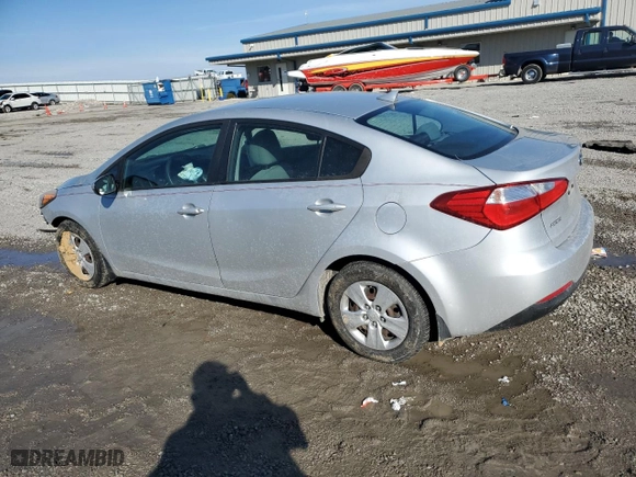 2015 Kia Forte LX with VIN KNAFK4A68F5404963, listed as a Copart auction lot 46454545 with 188,271 mi miles and Salvage Title. Bid and sale history available at carsss.com. Image 2.