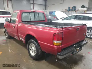 1995 Ford Ranger Splash with VIN 1FTCR10AXSPA71444, listed as a Copart auction lot 89157435 with 166,151 mi miles and Salvage Title. Bid and sale history available at carsss.com. Image 2.