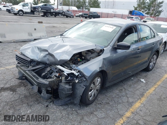 2013 Volkswagen Jetta Sedan S with VIN 3VW2K7AJ0DM368021, listed as a IAAI auction lot 41547648 with 155,678 mi miles. Bid and sale history available at carsss.com. Image 2.