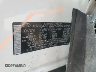 2023 Hyundai Santa Fe Limited with VIN 5NMS4DAL2PH517081, listed as a Copart auction lot 54197505 with 53,584 mi miles and Salvage Title. Bid and sale history available at DreamBid. Image 14.