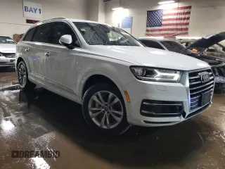 2017 Audi Q7 Premium with VIN WA1AHAF73HD042989, listed as a Copart auction lot 52042605 with 49,968 mi miles and Salvage title. Bid and sale history available at DreamBid. Image 4.