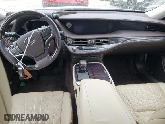 2019 Lexus LS with VIN JTHB51FF8K5006953, listed as a Copart auction lot 74186594 with 0 mi miles and Non Repairable. Bid and sale history available at carsss.com. Image 8.