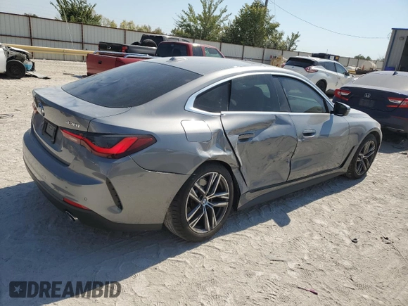 2023 BMW 4 Series 430i xDrive с VIN WBA73AV06PFN98572, выставлен на аукционе Copart как лот 75961184 с пробегом 41 994 миль миль и Списание • Salvage title. История ставок и продаж доступна на DreamBid. Изображение 3.