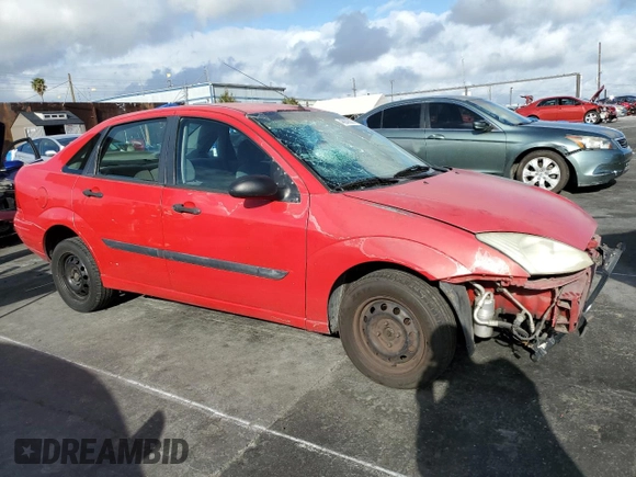 2001 Ford Focus LX with VIN 1FAFP33P91W151083, listed as a Copart auction lot 48943555 with 157,848 mi miles and Salvage Title. Bid and sale history available at carsss.com. Image 4.