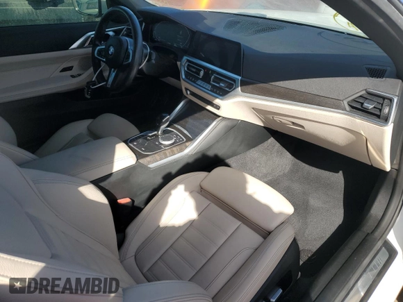 2022 BMW 4 Series 430i with VIN WBA23AT02NCJ38076, listed as a Copart auction lot 76186884 with 21,106 mi miles and Non repairable. Bid and sale history available at DreamBid. Image 8.