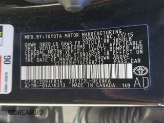 2016 Toyota Corolla L with VIN 2T1BURHE1GC568713, listed as a Copart auction lot 57652245 with 66,816 mi miles and Salvage title. Bid and sale history available at DreamBid. Image 13.