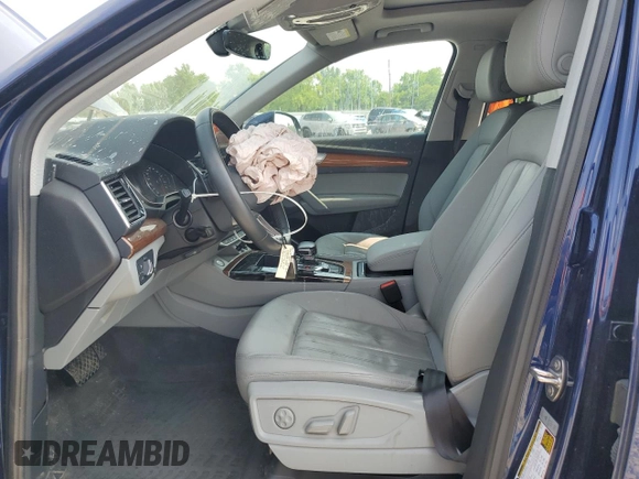 2022 Audi Q5 S line Premium with VIN WA1GAAFY6N2071689, listed as a Copart auction lot 59636025 with 19,969 mi miles and Salvage title. Bid and sale history available at DreamBid. Image 7.