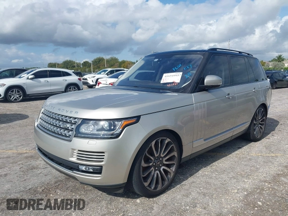 2016 Land Rover Range Rover Supercharged z VIN SALGS2EF1GA283619, wystawiony jako IAAI lot #41654995 z przebiegiem 76 212 mil mil oraz . Historia ofert i sprzedaży dostępna na DreamBid. Obrazek 2.