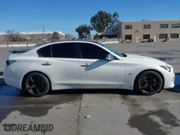 2017 Infiniti Q50 3.0t Premium with VIN JN1EV7AP3HM730522, listed as a IAAI auction lot 41399526 with 84,809 mi miles. Bid and sale history available at carsss.com. Image 14.