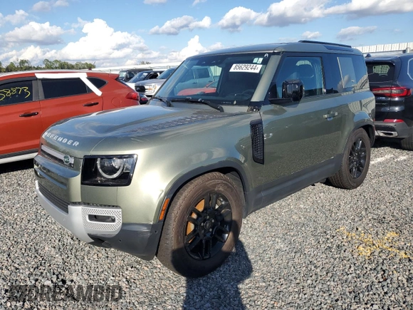2023 Land Rover Defender S with VIN SALEJ6EX2P2121454, listed as a Copart auction lot 85629244 with 32,155 mi miles and Salvage title. Bid and sale history available at DreamBid. Image 1.