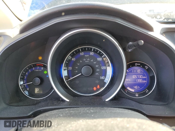 2016 Honda Fit EX-L with VIN 3HGGK5H93GM705635, listed as a Copart auction lot 41713125 with 105,730 mi miles and Salvage title. Bid and sale history available at DreamBid. Image 9.