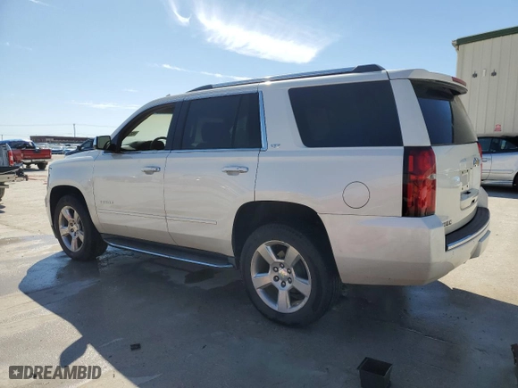 2015 Chevrolet Tahoe LTZ with VIN 1GNSCCKC0FR639998, listed as a Copart auction lot 46825225 with 0 mi miles and Salvage Title. Bid and sale history available at carsss.com. Image 2.