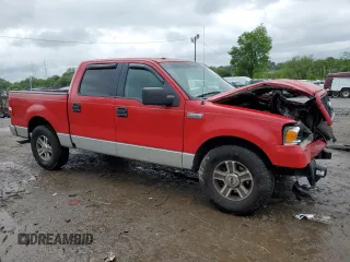 2006 Ford F-150 XLT with VIN 1FTPW12536FB24054, listed as a Copart auction lot 57057025 with 251,187 mi miles and Salvage title. Bid and sale history available at DreamBid. Image 4.