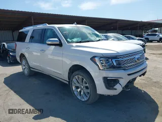 2018 Ford Expedition Max Platinum with VIN 1FMJK1MTXJEA31054, listed as a IAAI auction lot 41970425 with 122,113 mi miles and . Bid and sale history available at DreamBid. Image 1.
