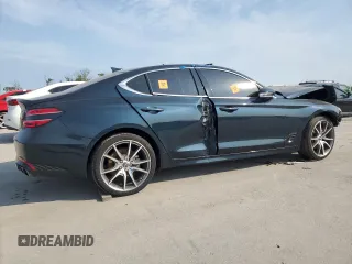 2022 Genesis G70 2.0T with VIN KMTG34TA6NU098213, listed as a Copart auction lot 76084664 with 64,405 mi miles and Non Repairable. Bid and sale history available at carsss.com. Image 3.