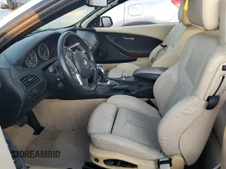 2010 BMW 6 Series 650i with VIN WBAEB5C5XAC225947, listed as a Copart auction lot 75091664 with 0 mi miles and Salvage Title. Bid and sale history available at carsss.com. Image 7.