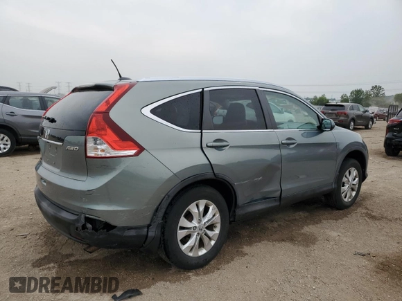 2012 Honda CR-V EX-L with VIN 5J6RM4H73CL016548, listed as a Copart auction lot 60822685 with 139,691 mi miles and Salvage title. Bid and sale history available at DreamBid. Image 3.