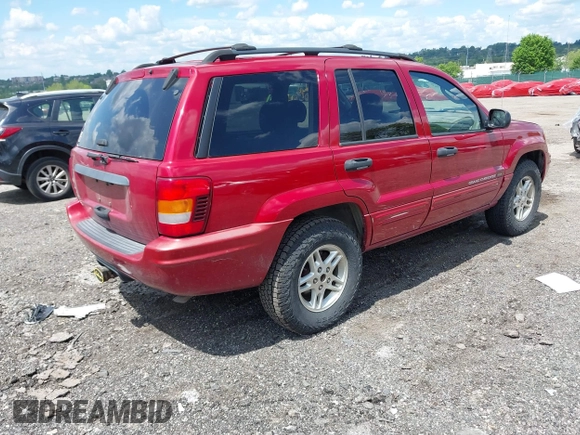 2004 Jeep Grand Cherokee Laredo z VIN 1J8GW48S24C400424, wystawiony jako IAAI lot #42215397 z przebiegiem 122 246 mil mil oraz . Historia ofert i sprzedaży dostępna na DreamBid. Obrazek 4.