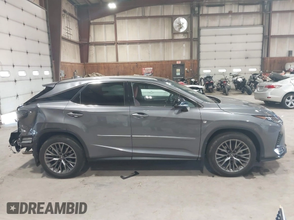 2022 Lexus RX 350 F Sport with VIN 2T2YZMDA0NC367069, listed as a IAAI auction lot 42516670 with 23,454 mi miles and . Bid and sale history available at DreamBid. Image 13.