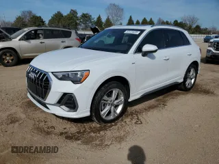 2021 Audi Q3 S line Premium with VIN WA1DECF32M1040693, listed as a Copart auction lot 53124635 with 11,191 mi miles and Salvage Title. Bid and sale history available at DreamBid. Image 1.
