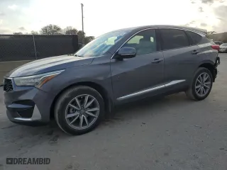 2020 Acura RDX w/Technology Pkg with VIN 5J8TC1H52LL007935, listed as a Copart auction lot 87445014 with 62,447 mi miles and Salvage Title. Bid and sale history available at carsss.com. Image 1.