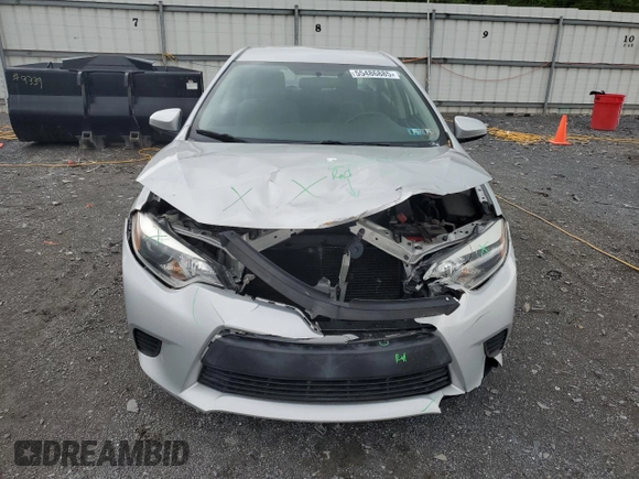 2016 Toyota Corolla L with VIN 2T1BURHE9GC597134, listed as a Copart auction lot 55486885 with 127,220 mi miles and Salvage Title. Bid and sale history available at DreamBid. Image 5.