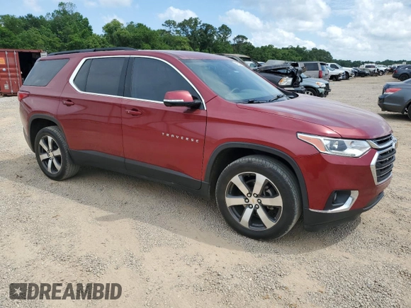2020 Chevrolet Traverse LT with VIN 1GNERHKW0LJ244037, listed as a Copart auction lot 54182415 with 134,328 mi miles and Salvage title. Bid and sale history available at DreamBid. Image 4.