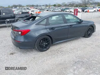2024 Honda Civic Sedan Sport with VIN 2HGFE2F58RH595359, listed as a IAAI auction lot 41874949 with 15,897 mi miles. Bid and sale history available at carsss.com. Image 4.