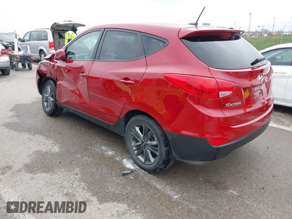2015 Hyundai Tucson GLS with VIN KM8JT3AF1FU107443, listed as a IAAI auction lot 41894074 with 19,967 mi miles and . Bid and sale history available at DreamBid. Image 3.