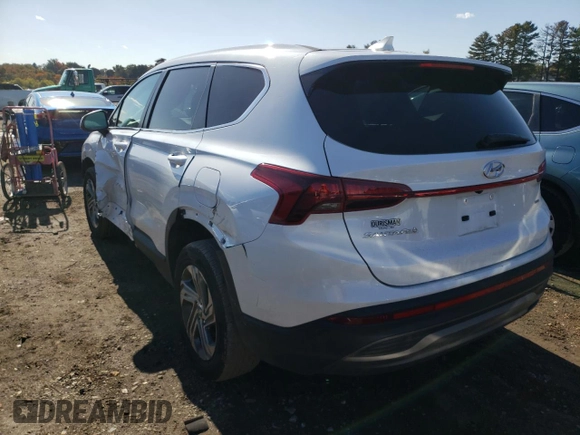 2021 Hyundai Santa Fe SE with VIN 5NMS1DAJ2MH345900, listed as a Copart auction lot 63640132 with 23,576 mi miles. Bid and sale history available at carsss.com. Image 3.