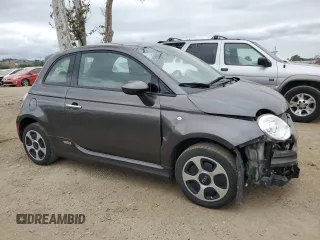 2015 FIAT 500e with VIN 3C3CFFGE1FT522913, listed as a Copart auction lot 54573405 with 37,964 mi miles and Salvage Title. Bid and sale history available at carsss.com. Image 4.