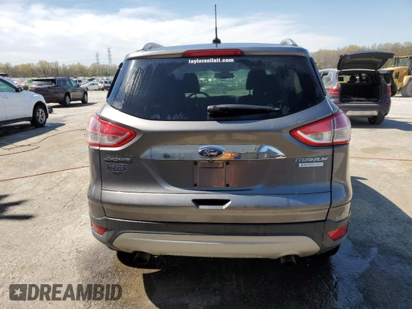 2014 Ford Escape Titanium with VIN 1FMCU0JX9EUE50691, listed as a Copart auction lot 50328735 with 78,696 mi miles and Salvage Title. Bid and sale history available at carsss.com. Image 6.