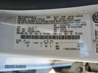 2016 Ford Fiesta SE with VIN 3FADP4EJXGM178422, listed as a Copart auction lot 48239875 with Not Provided miles and Salvage Title. Bid and sale history available at DreamBid. Image 12.