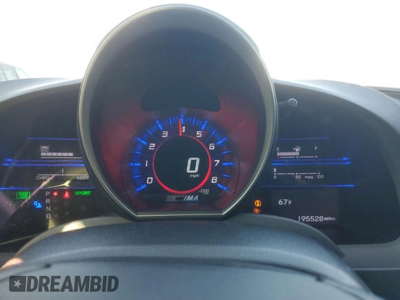2013 Honda CR-Z with VIN JHMZF1D48DS003178, listed as a Copart auction lot 51550965 with 195,528 mi miles and Salvage Title. Bid and sale history available at carsss.com. Image 9.