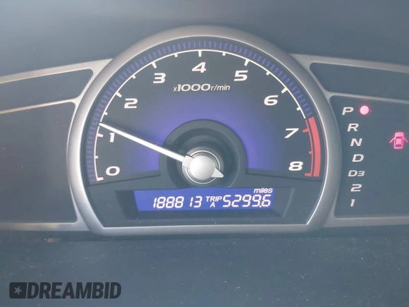 2008 Honda Civic LX with VIN 1HGFA16548L055448, listed as a IAAI auction lot 42208180 with 188,813 mi miles and . Bid and sale history available at DreamBid. Image 7.
