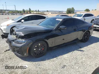 2024 BMW 4 Series M440i z VIN WBA83AP02RCN76056, wystawiony jako Copart lot #52640235 z przebiegiem 14 812 mil mil oraz Szkoda całkowita • Salvage title. Historia ofert i sprzedaży dostępna na DreamBid. Obrazek 1.