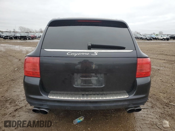 2005 Porsche Cayenne S with VIN WP1AB29P35LA65214, listed as a Copart auction lot 53718505 with 165,137 mi miles and Salvage title. Bid and sale history available at DreamBid. Image 6.