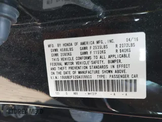 2016 Acura TLX Technology with VIN 19UUB2F52GA009900, listed as a IAAI auction lot 42494165 with 64,479 mi miles and . Bid and sale history available at DreamBid. Image 9.