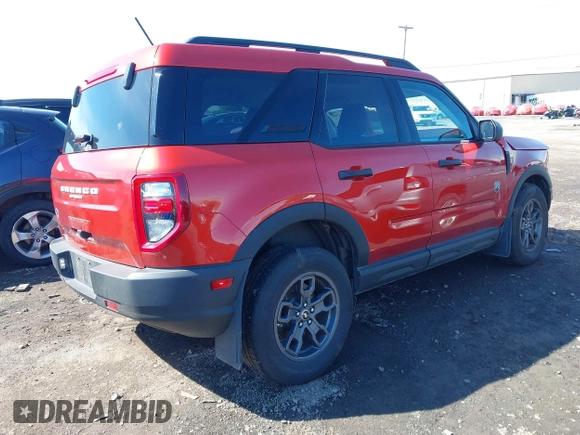 2024 Ford Bronco Sport Big Bend with VIN 3FMCR9B62RRF13820, listed as a IAAI auction lot 42361289 with 4,554 mi miles and . Bid and sale history available at DreamBid. Image 4.