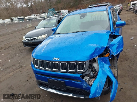 2021 Jeep Compass Limited with VIN 3C4NJDCB5MT515141, listed as a IAAI auction lot 41691011 with 82,825 mi miles and . Bid and sale history available at carsss.com. Image 12.